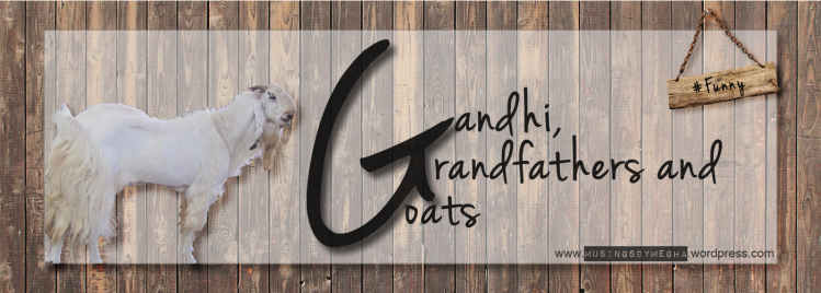 GANDHI, GRANDFATHERS AND GOATS - Musings by Megha